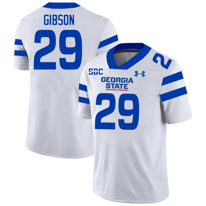 Georgia State Panthers #29 Dorian Gibson College Football Jerseys Stitched-White